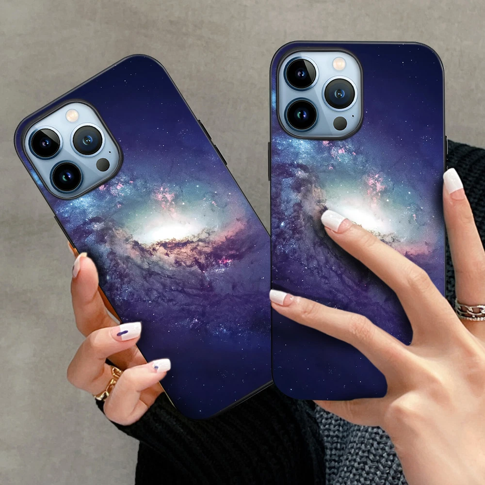 Phone Case Space Soft Silicone Cover For iPhone 11 12 Pro 13 14 Plus 15 Pro Max