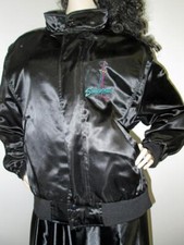 VINTAGE: SATIN Shiny Acetate Satin  Stratosphere  Casino Jacket XL