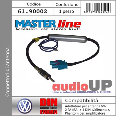 Adapter Universe Adattatore antenna radio autoveicolo ISO quadlock