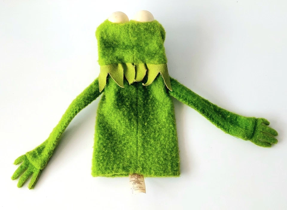 Marioneta de mano Fisher Price Jim Henson Muppets Kermit The Frog 1978 vintage #860 Foto 4 de 4