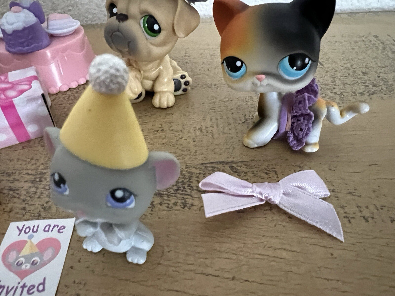 Littlest Pet Shop Birthday Celebration 2005 Pets And Accessories USED ...