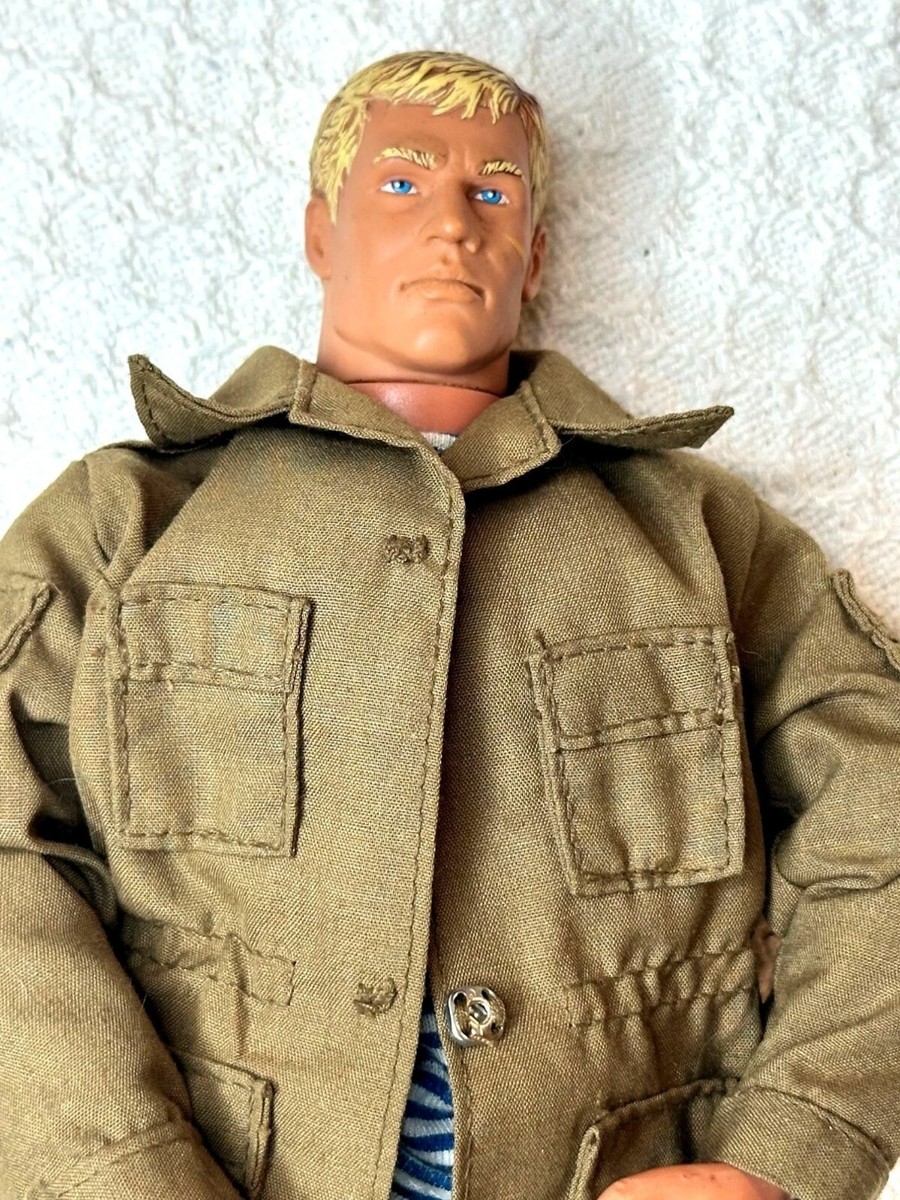 Action Man Soldier Figure Blonde Hair Blue Eyes Military GI Joe