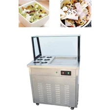 Fried Ice Cream Machine 110V Fried Yogurt Machine Frozen Yogurt Roll Maker 15L/h