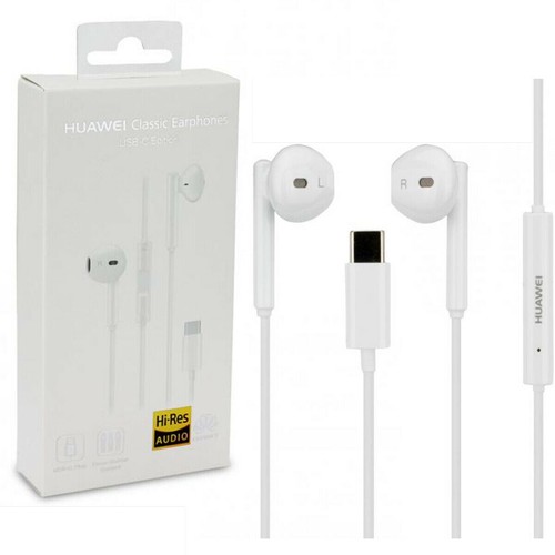 AURICOLARI CUFFIE ORIGINALI HUAWEI CM33 TYPE C P30 PRO, P40, MATE 10  +MICROFONO | eBay