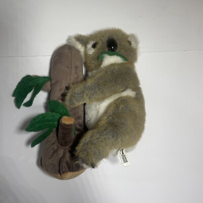 Vintage Animal Planet Clinger The Koala Plush W/Brancg Realistic Plush RARE Tags