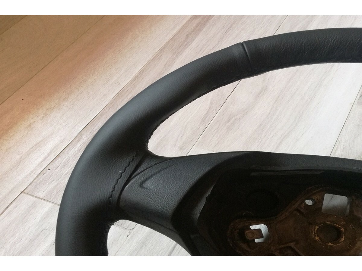 LEDER LENKRADABDECKUNG FUR FIAT DOBLO SHWARZE NAHT