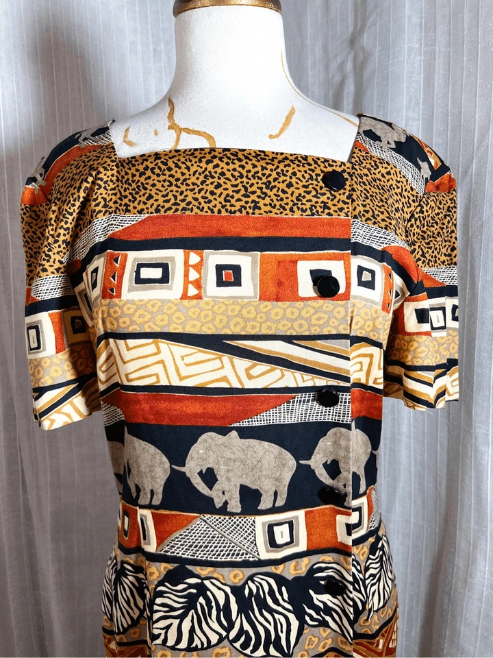 John Roberts | Women’s | Dresses | Size 10 | Vintage Sahara Pencil Maxi Dress - Image 2 of 4