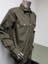 new Mens Open Trails button front shirt with roll up sleeves.