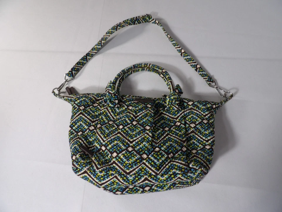 Vera Bradley Hadley Selva Lluvia Cartera Bolso de Hombro Bandolera Doble Asa Foto 2 de 4