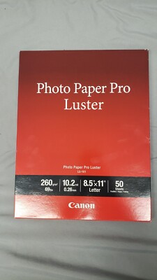 Canon Photo Paper Pro Luster LU-101 (8.5x11'' - 50 Sheets) - NEW & SEALED!
