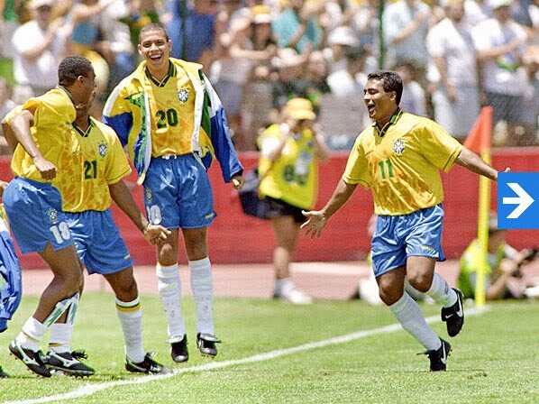 Maillot Brésil 1994 Coupe Du Monde - Romario #11 - Umbro - Taille M - Occasion