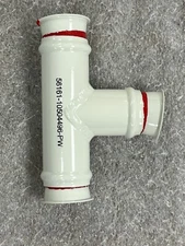 10504496-PW  TEE Assembly. Aluminum. 1-1/8" Tube. Beaded MS33660