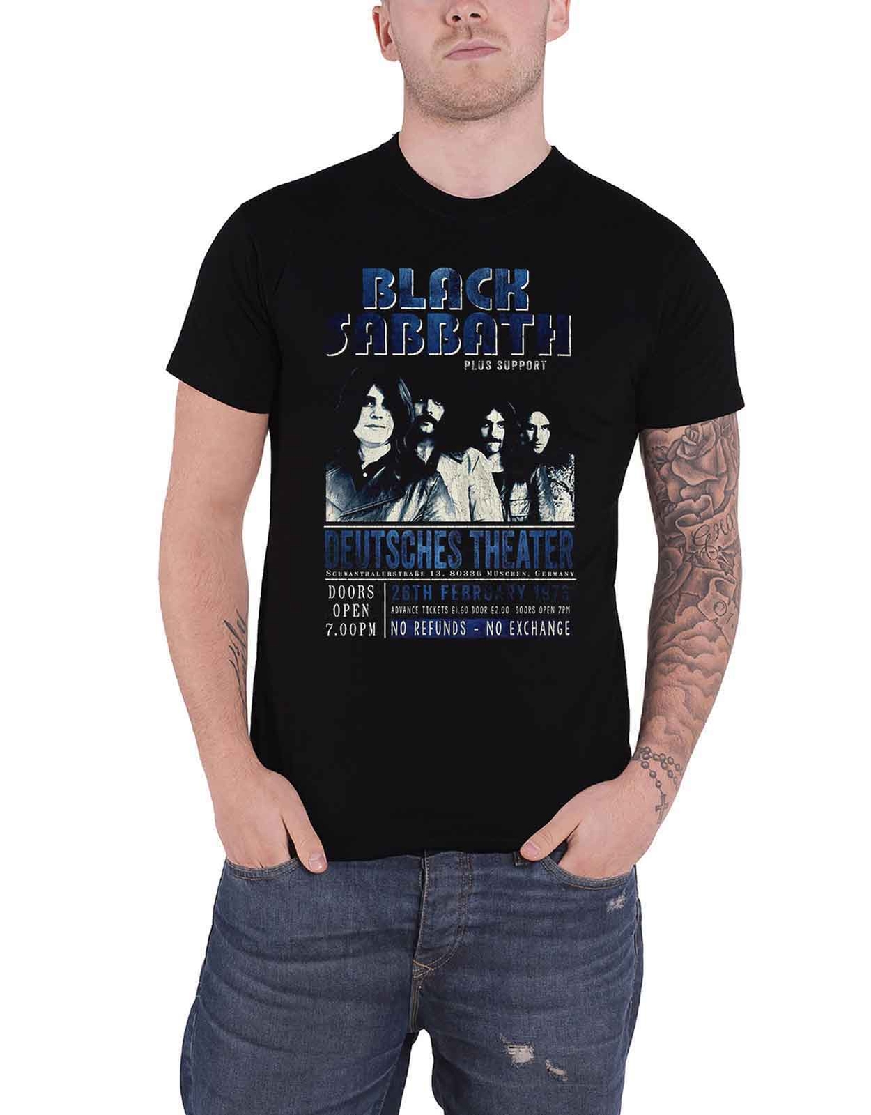 Black Sabbath 1973 Deutsches Theater Eco Unisex Tee Official Merch