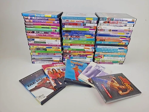 Lot 20+ Exercise Fitness DVD Workout Yoga Dance Pilates Winsor Firm *FREE SHIP*
