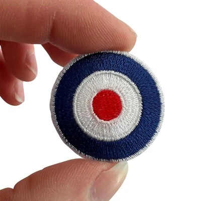 Mini MOD Target Patch Bügelbild Aufnähen klein RAF Royal Air Force gesticktes Abzeichen