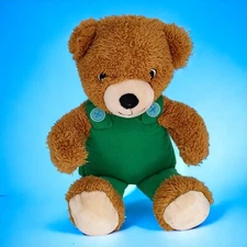 Kohl's Cares Green Corduroy Overalls Plush Teddy Bear Children's Toy