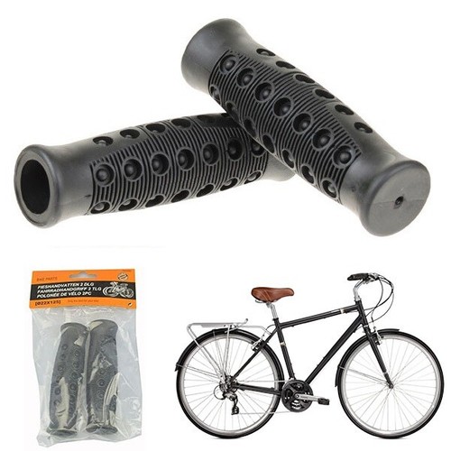 MANOPOLE BICI BICICLETTA IN GOMMA MTB CITY BIKE MANUBRIO IMPUGNATURE  ANTISCIVOLO | eBay