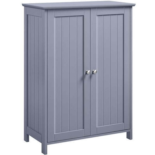 Storage Cabinet w/2 Doors 2 Adjustable Shelves MDF board Living Rooms Bathroom