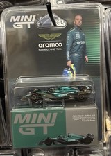 Mini GT Aston Martin AMR24#14 Fernando Alonso F1 2024 Bahrain GP