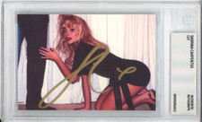 Sabrina Carpenter SIGNED Sexy MAN'S BEST FRIEND PHOTOGRAPH Card BAS Beckett COA