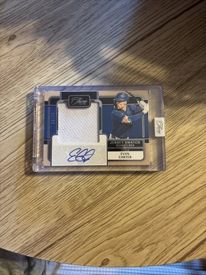 2025 Panini Three And Two Jersey Swatch Signatures 20/49 Evan Carter - RANGERS