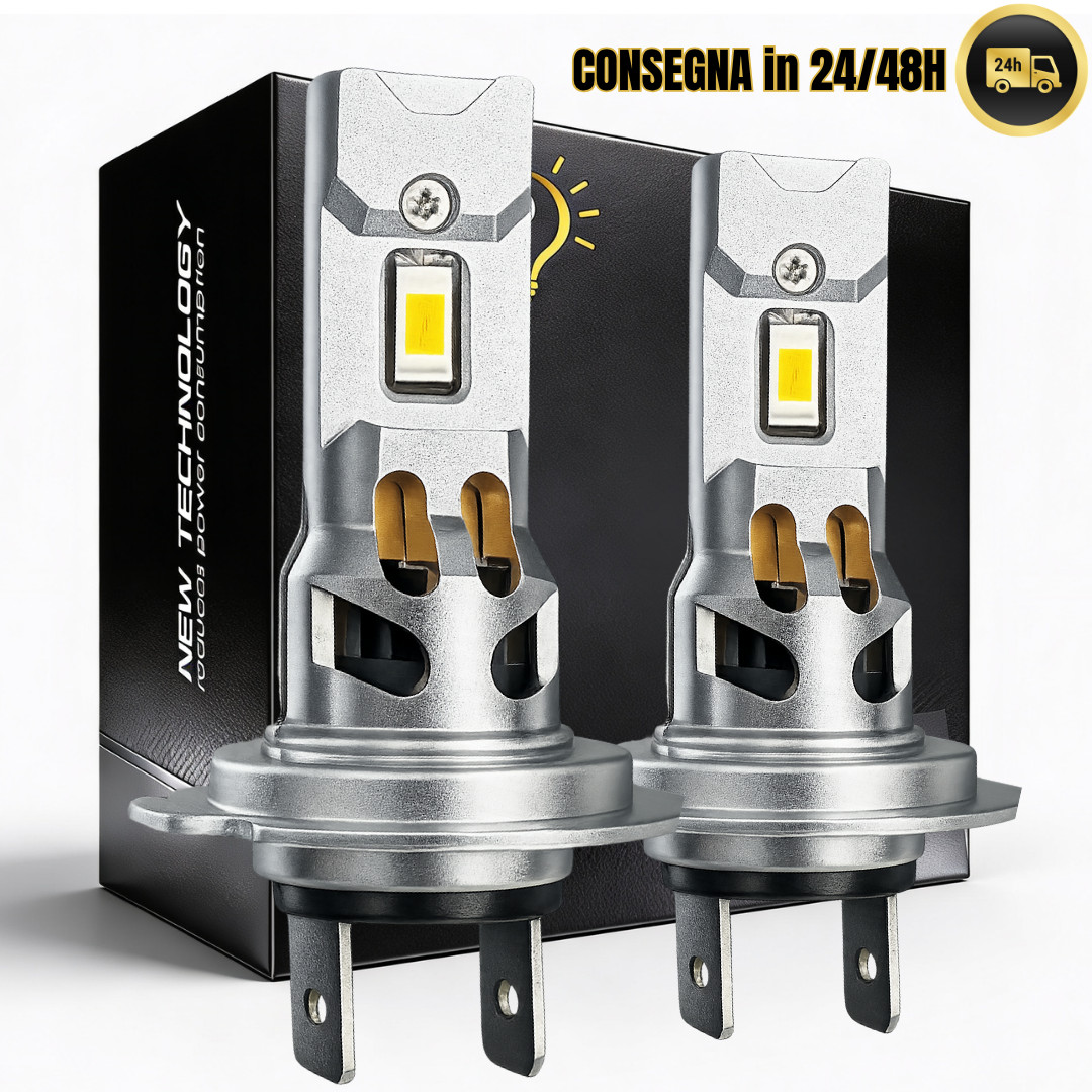 Kit H7 LED da 120W 36000LM Luce Bianca 6500k LED Auto CANBUS | Consegna 24/48h - Immagine 1