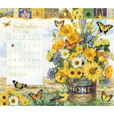 Garden Botanicals 2026 Postcard Desk Calendar (Calendar)