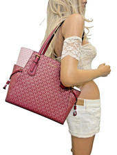 Michael Kors Voyager LG EW Tote Shoulder Bag MK Cherry