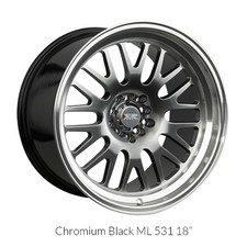 Xxr Wheels Rim 531 16x8 4x1004x114.3 Et0 73.1cb Chromium Black Ml