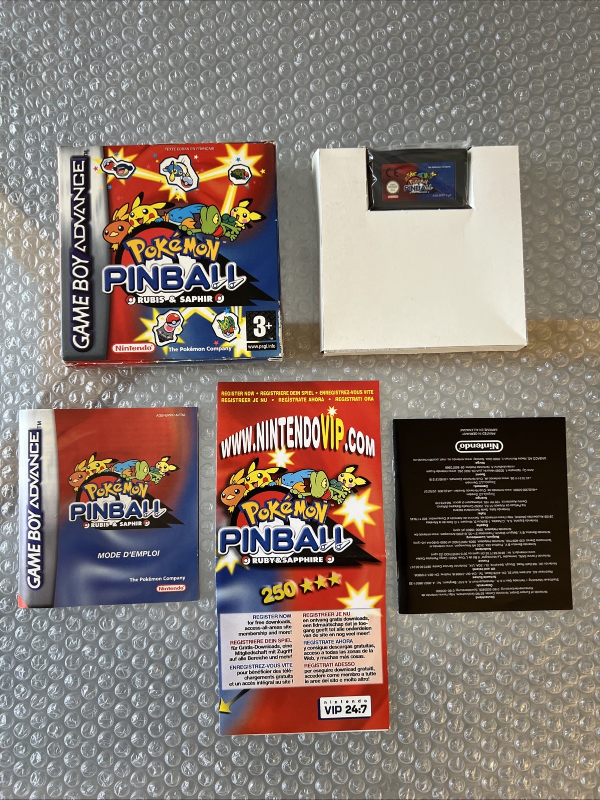 Pokemon Pinball Ruby & Sapphire - Nintendo Game Boy Advance GBA - FRA/EUR VIP