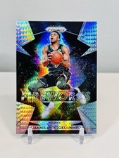 2018-19 Panini Prizm Fireworks Hyper Prizm Giannis Antetokounmpo #18