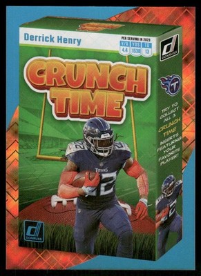 2023 Donruss #CT-10 Derrick Henry Crunch Time Cosmic Rare Insert Card 38/100