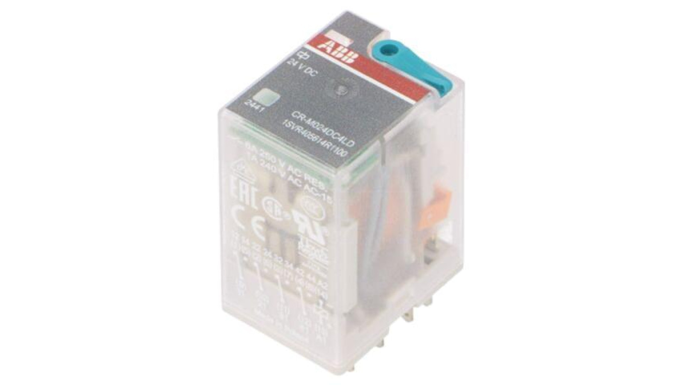 CR-M024DC4LD Electromagnetic Relay, 4PDT, Coil Voltage: 24VDC, 250VAC Max /T2UK