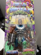 Mattel MOTU x TMNT Clamp Champ Action Figure Turtles of Grayskull Comic Book