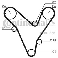Continental Ctam Zahnriemen CT829 FüR Ford Mazda Xedos Probe GE TA MX BA EC 626