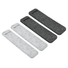 4PCS Felt Pen Case Pencil Bag Mini Pocket Protector Storage Pouch Gray Dark Gray