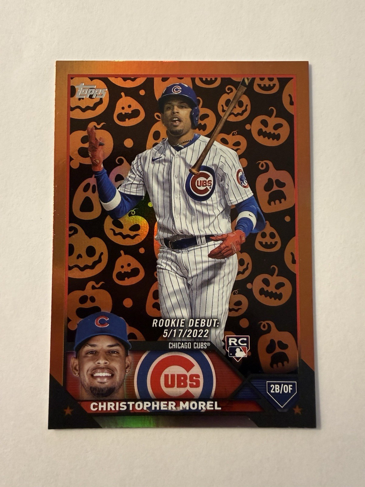 2023 Topps Update Series - Rookie Debut Christopher Morel #US163 Jack-O'-Lantern