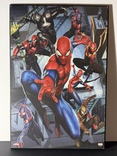Spider-Man Spider-Verse Wood Wall Art plaque 13x19 Marvel Comics