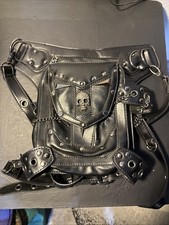 Steampunk Gothic Crossbody Bag Waist Biker Pack Leg Hip Belt Tote