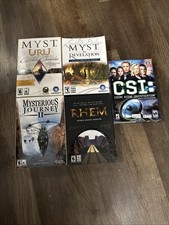 Lot Of 9 Vintage Video Games: -PC CD Discs, As Is. See Details For List