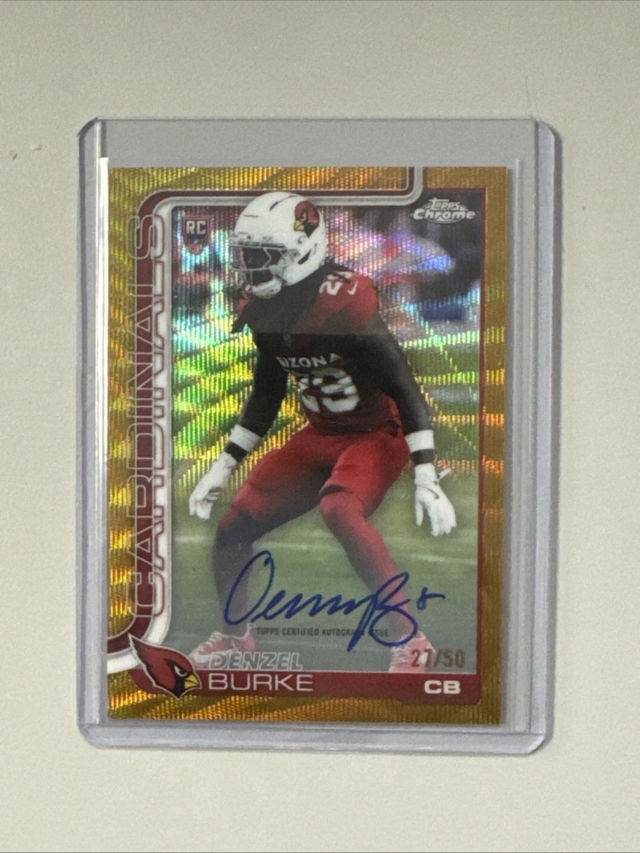 2025 Topps Chrome Denzel Burke Gold Wave Auto /50 | eBay