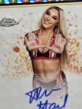 2025 Topps Chrome WWE #NXT-THL - Thea Hail Silver Geometric Refractor Autograph