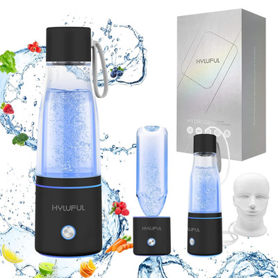 5000PPB Hydrogen Water Bottle, 3 in 1 Generator with SPE/PEM Electrolysis Techno