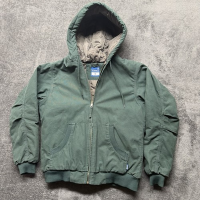 #ad #ad RK Rural King Jacket Womens Large Green Canvas Full Zip Carhartt Active Style $39.99