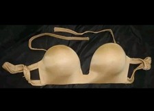 3 Pcs Egyptian Handmade Solid Bra Dina Professional Belly Dance skin color