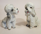 2 Vintage Norcrest Poodle Figurines Mid Century 4 Inch Height