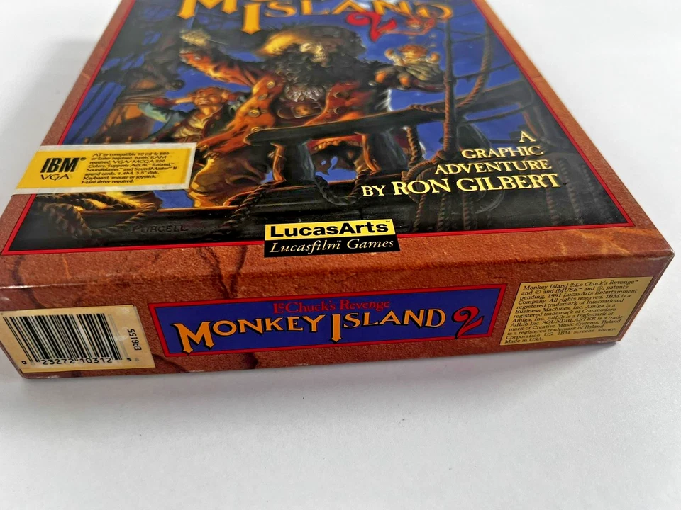 Vintage Monkey Island 2 LeChuck's Revenge PC Big Box 3.5" Floppy Game LucasArts - Image 4 of 4