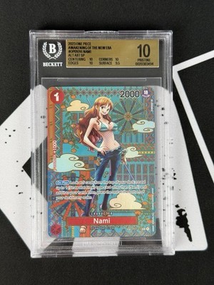 ONE PIECE BGS 10 NAMI SP OP01-016 AWAKENING OF THE NEW ERA ENGLISH PRISTINE