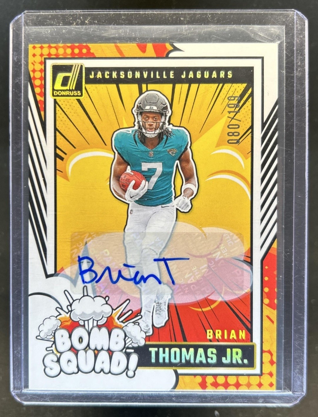 2024 Panini Donruss Brian Thomas Jr. Bomb Squad Auto Autograph #/199 Jaguars