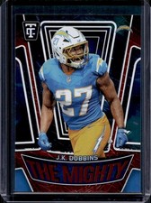 2024 Panini Totally Certified J.K. Dobbins The Mighty Mirror Red #/249 Chargers